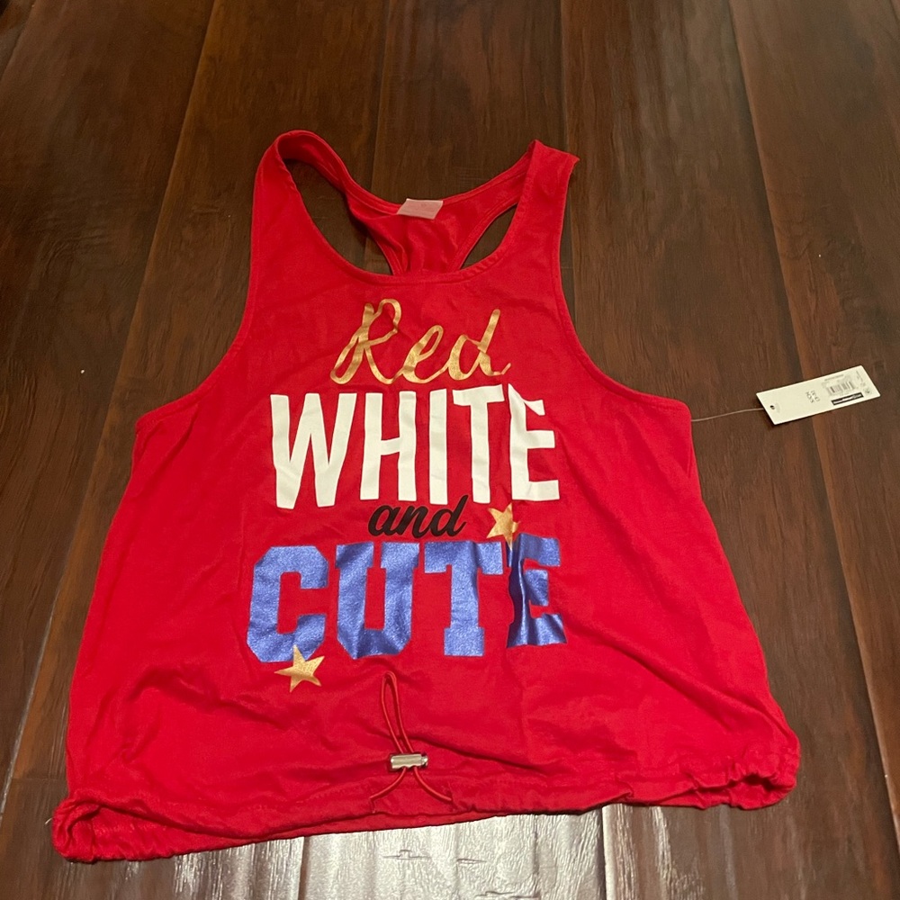 Red muscle shirt